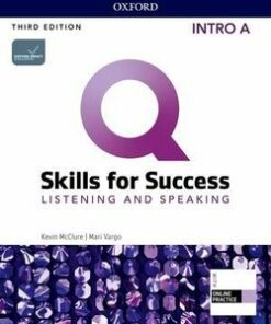 Q: Skills for Success (3rd Edition) Intro Listening and Speaking Student's Book A (Split Edition) with iQ Online Practice - Kevin McClure - 9780194904889