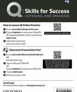 Q: Skills for Success (3rd Edition) 4 Listening and Speaking Teacher's Internet Access Card - Rob Freire - 9780194905220