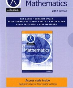 Pearson Baccalaureate: Mathematics for the IB Diploma (2nd Edition) Higher Level eBook Only Edition (Internet Access Code Card) - Ibrahim Wazir - 9780435141929