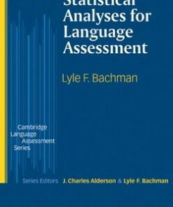 Statistical Analyses for Language Assessment (Paperback) - Lyle F. Bachman - 9780521003285