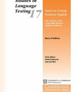 Issues in Testing Business English: The Revision of the Cambridge Business English Certificates (SILT 17) - Barry O'Sullivan - 9780521013307