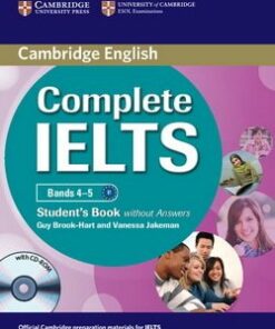 Complete IELTS Bands 4-5 Student's Book without Answers with CD-ROM - Guy Brook-Hart - 9780521179577