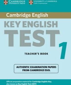 Cambridge Key English Test (KET) 1 Teacher's Book - Cambridge ESOL - 9780521528092