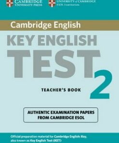 Cambridge Key English Test (KET) 2 Teacher's Book - Cambridge ESOL - 9780521528146
