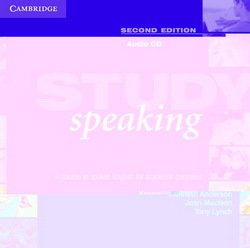 Study Speaking (2nd Edition) Audio CD - Tony Lynch - 9780521537193