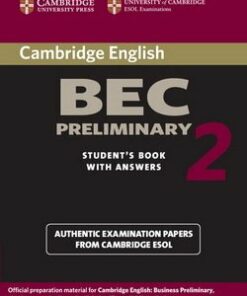 Cambridge BEC Preliminary 2 Student's Book with Answers - Cambridge ESOL - 9780521544504