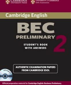 Cambridge BEC Preliminary 2 Self-Study Pack (Student's Book with answers and Audio CD) - Cambridge ESOL - 9780521544511
