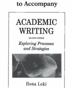 Academic Writing (2nd Edition) Instructor's Manual - Ilona Leki - 9780521657679