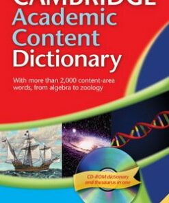 Cambridge Academic Content Dictionary (Paperback) with CD-ROM for Windows & Mac -  - 9780521691963