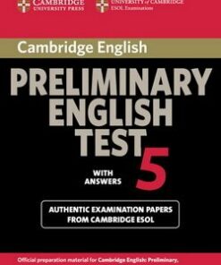 Cambridge Preliminary English Test (PET) 5 Student's Book with Answers - Cambridge ESOL - 9780521714389