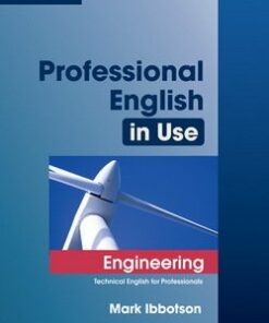 Professional English in Use Engineering with Answers - Mark Ibbotson - 9780521734882