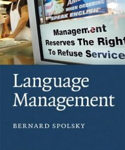 Language Management - Bernard Spolsky - 9780521735971