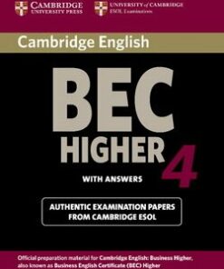 Cambridge BEC Higher 4 Student's Book with Answers - Cambridge ESOL - 9780521739207