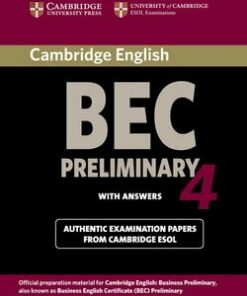 Cambridge BEC Preliminary 4 Student's Book with Answers - Cambridge ESOL - 9780521739238