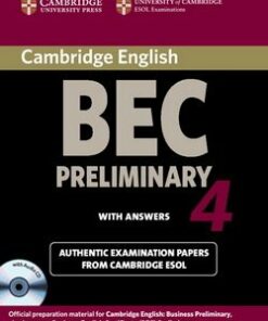 Cambridge BEC Preliminary 4 Self-Study Pack (Student's Book with Answers and Audio CD) - Cambridge ESOL - 9780521739252