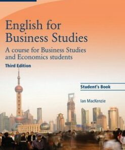 English for Business Studies (3rd Edition) Student's Book - Ian MacKenzie - 9780521743419