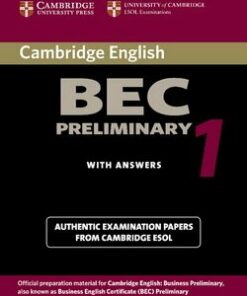 Cambridge BEC Preliminary 1 Student's Book - University of Cambridge Local Examinations Syndicate - 9780521753012
