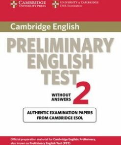 Cambridge Preliminary English Test (PET) 2 Student's Book - Cambridge ESOL - 9780521754668
