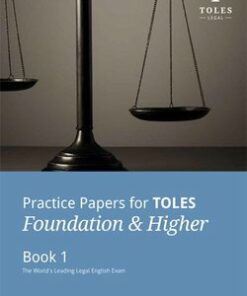 Practice Papers for TOLES Foundation and Higher Practice Book One with Audio CDs (2) - Global Legal English - 9780954071455