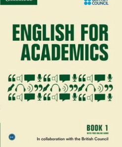 English for Academics Book 1 with Online Audio - British Council - 9781107434769