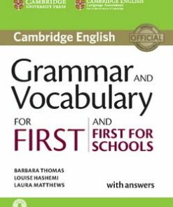 Grammar and Vocabulary for First (FCE) and First for Schools (FCE4S) Book with Answers & Audio Download - Barbara Thomas - 9781107481060