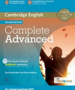 Complete Advanced (2nd Edition) Student's Book without Answers with CD-ROM & Testbank - Guy Brook-Hart - 9781107501317