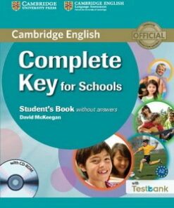 Complete Key for Schools (KET4S) Student's Book without Answers with CD-ROM & Testbank - David McKeegan - 9781107501546