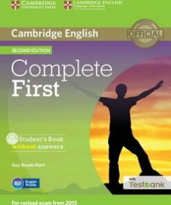 Complete First (2nd Edition) Student's Book without Answers with CD-ROM & Testbank - Guy Brook-Hart - 9781107501737