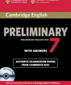 Cambridge English: Preliminary (PET) 7 Self-Study Pack (Student's Book with Answers & Audio CDs (2)) - Cambridge ESOL - 9781107610484