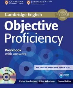 Objective Proficiency (2nd Edition) Workbook with Answers & Audio CD - Peter Sunderland - 9781107619203