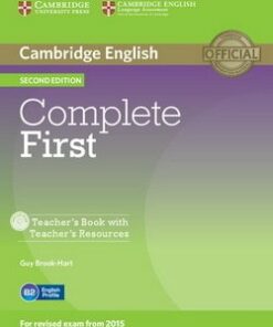 Complete First (2nd Edition) Teacher's Book with Teacher's Resources CD-ROM - Guy Brook-Hart - 9781107643949