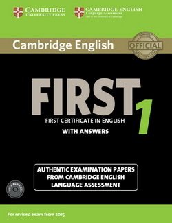 Cambridge English: First (FCE) 1 Student's Book Pack (Student's Book with Answers & Audio CDs (2)) -  - 9781107663312