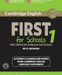 Cambridge English: First (FCE4S) for Schools 1 Student's Book Pack (Student's Book with Answers & Audio CDs (2)) -  - 9781107672093