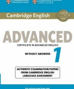Cambridge English: Advanced (CAE) 1 Student's Book without Answers -  - 9781107689589