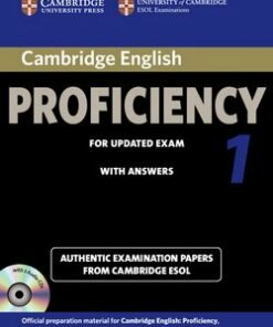 Cambridge English: Proficiency (CPE) 1 Self-Study Pack (Student's Book with Answers & Audio CDs (2)) -  - 9781107691643