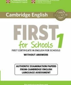 Cambridge English: First (FCE4S) for Schools 1 Student's Book without Answers -  - 9781107692671