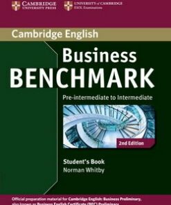 Business Benchmark (2nd Edition) Pre-Intermediate to Intermediate Business Preliminary (BEC) Student's Book - Norman Whitby - 9781107693999