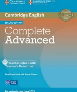 Complete Advanced (2nd Edition) Teacher's Book with Teacher's Resources CD-ROM - Guy Brook-Hart - 9781107698383
