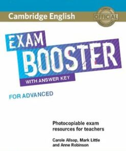Cambridge English Exam Booster for Advanced (CAE) Photocopiable Teacher's Edition with Answers & Audio Download - Carole Allsop - 9781108349086