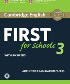 Cambridge English: First (FCE4S) for Schools 3 Student's Book with Answers & Audio Download -  - 9781108380850