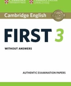 Cambridge English: First (FCE) 3 Student's Book without Answers -  - 9781108433723