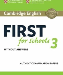Cambridge English: First (FCE4S) for Schools 3 Student's Book without Answers -  - 9781108433761