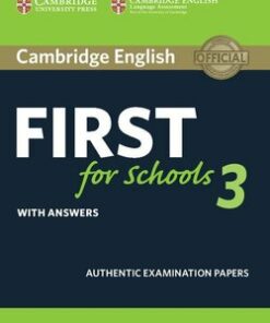 Cambridge English: First (FCE4S) for Schools 3 Student's Book with Answers -  - 9781108433785