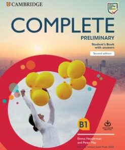 Complete Preliminary (PET) (2020 Exam) Student's Book with Answers with Online Practice - Peter May - 9781108525244