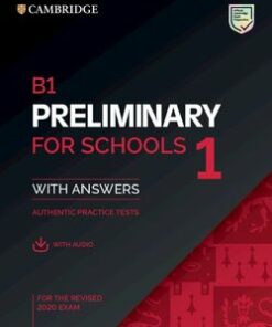 B1 Preliminary for Schools (PET4S) (2020 Exam) 1 Student's Book Pack (Student's Book with Answers & Audio Download) -  - 9781108652292
