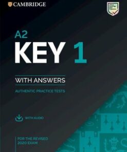 A2 Key (KET) (2020 Exam) 1 Student's Book Pack (Student's Book with Answers & Audio Download) -  - 9781108694636