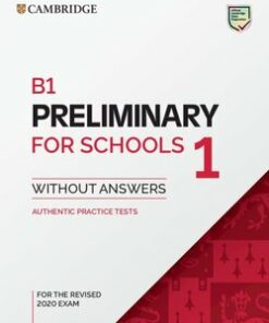 B1 Preliminary for Schools (PET4S) (2020 Exam) 1 Student's Book without Answers -  - 9781108718356