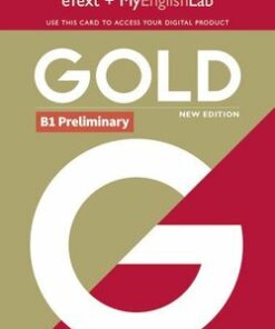 Gold (New Edition) B1 Preliminary Student's eText with MyEnglishLab (Internet Access Card) -  - 9781292202136