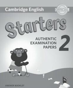 Cambridge English: (2018 Exam) Starters 2 Answer Booklet -  - 9781316636268
