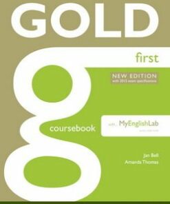 Gold First (New Edition) Coursebook with Online Audio & MyEnglishLab - Jan Bell - 9781408297926